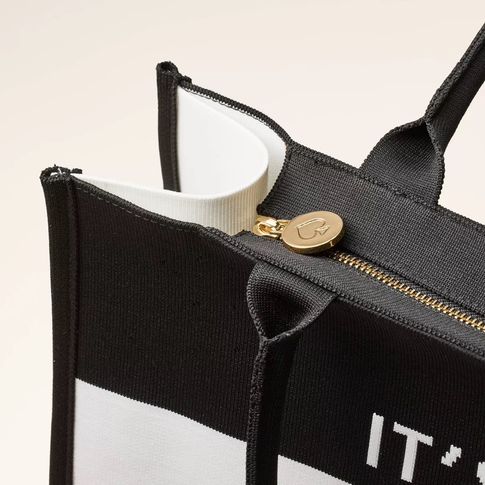 NWT Colorblock Knit Tote Bag - kate spade new york x Target White/Black - Picture 15 of 15
